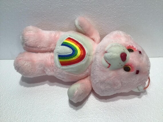 Vintage KENNER Care Bears Cheer Bear Rainbow Bear Plush
