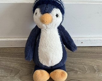 Zipfelmütze Bashful Pinguin Navy 21 cm