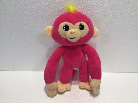 Fingerlings Bella Singe rose en peluche douce avec bras et jambes