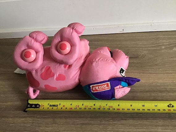 Vintage 1996 Hasbro 9” PINK PIG Motorized Soft Walking Toy
