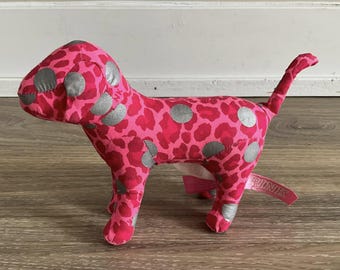 Victoria’s Secret Pink Dog Plush Toy - Collectible Stuffed Animal (7.5")