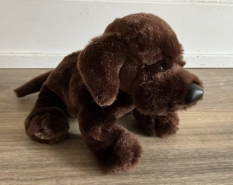 Ganz 2000 Vintage Rare Soft Spot Black Lab Puppy Dog 6” H3761