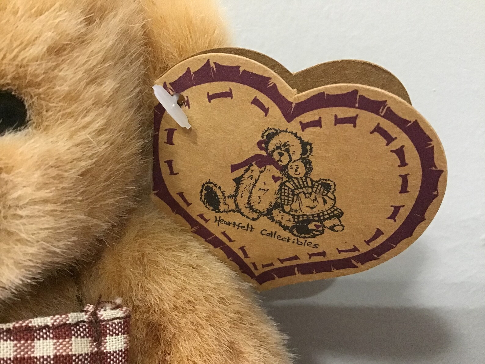 Vintage Stuffed animals plush Bear Heartfelt Collectibles Bear Etsy