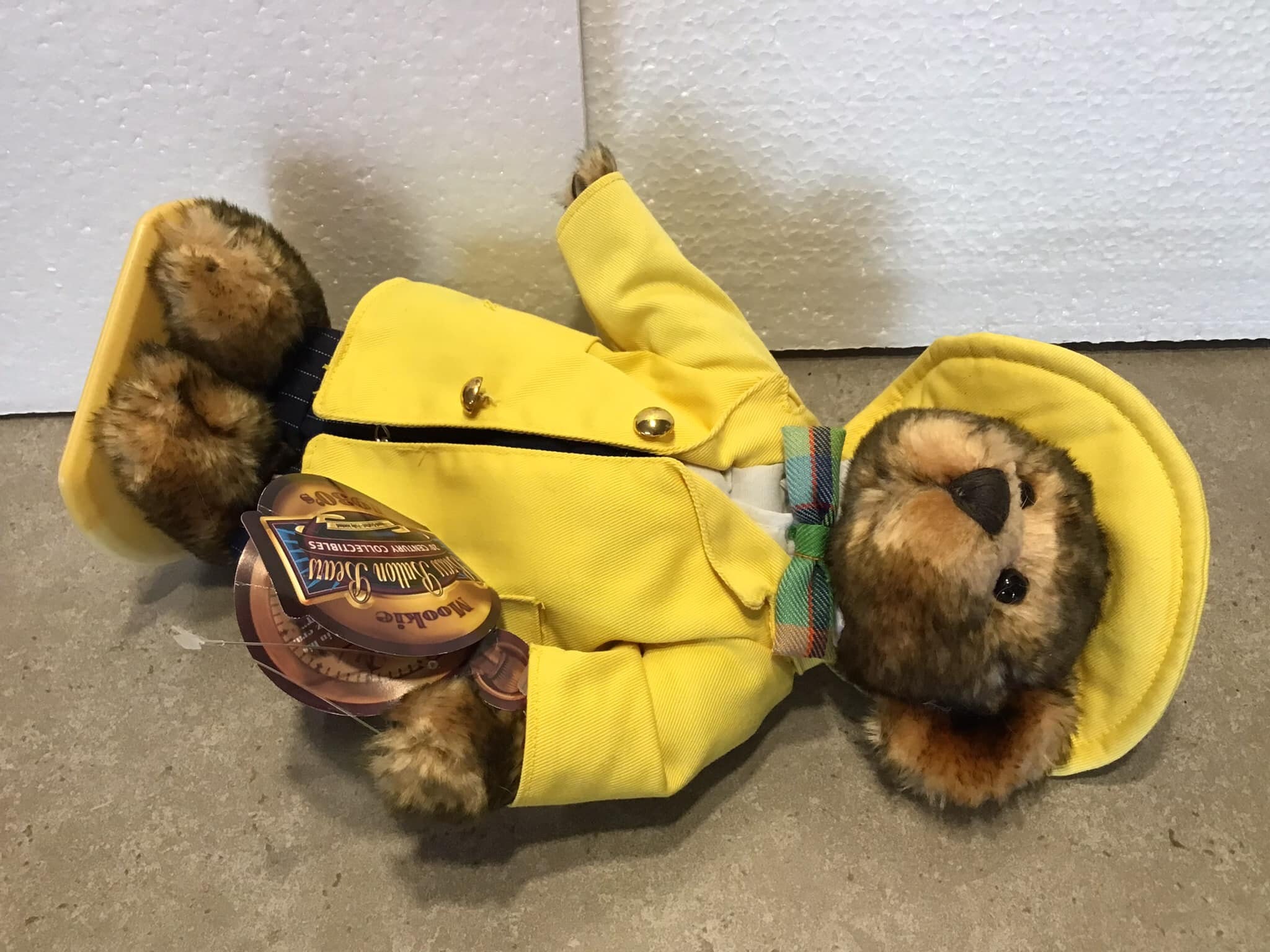 Vintage Brass Button Bears 