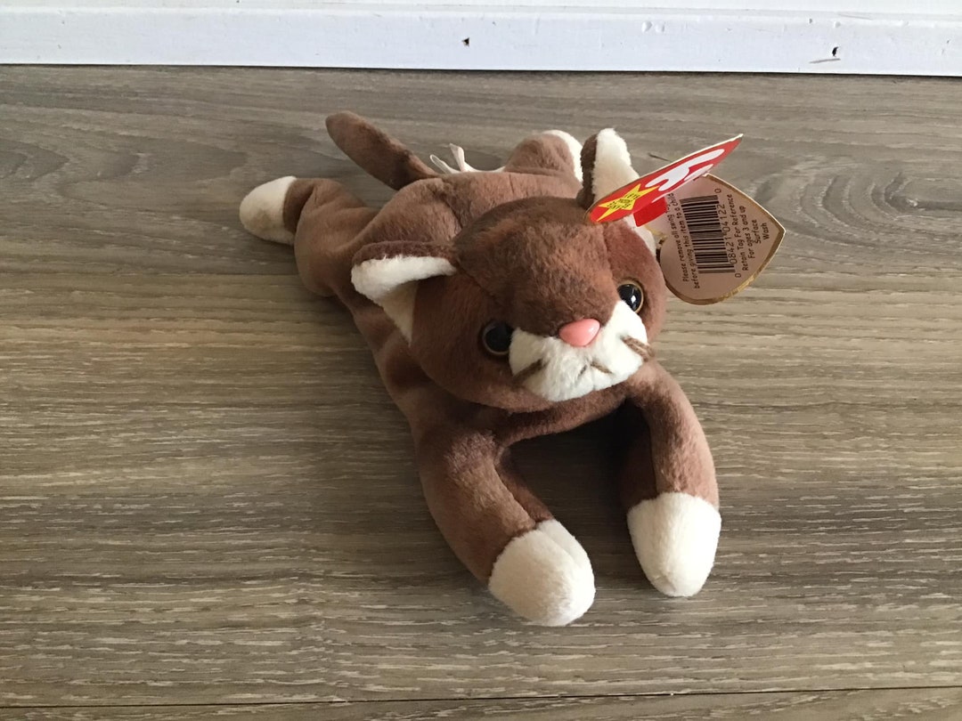 Buy Ty 1997 Beanie Babies Pounce the Brown Cat Stuffed Animal Toy Plush  Online in India