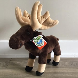 Wild Republic Moose Stuffed Animal Toy Plush 12&quot;