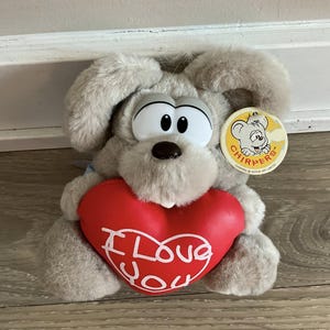 Chirpers Stuffed Animal Plush with Red Heart - I LOVE YOU