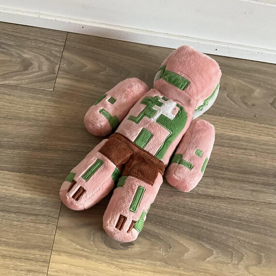 Plush ZOMBIE PIGMAN Mojang Jinx GUC Toy Pixel Doll - Etsy
