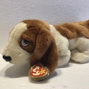 TY Beanie Buddy Dog Plush Basset Hound Stuffed Animal Toy