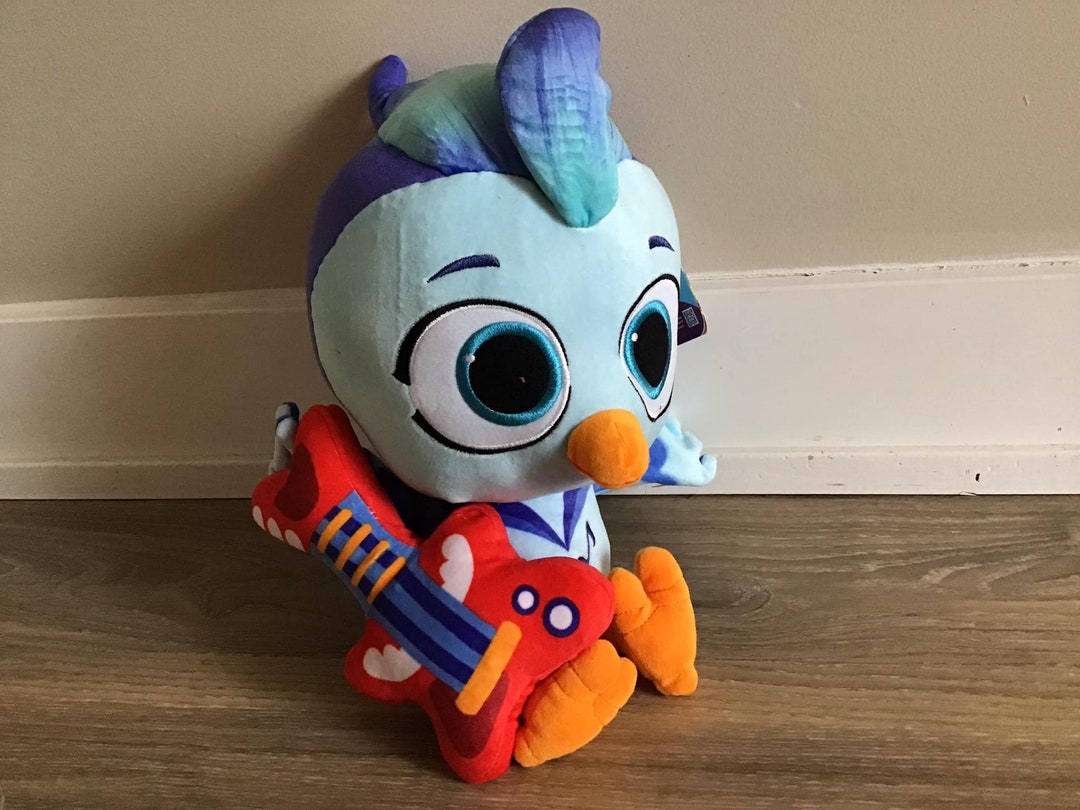 Do Re Mi Blue Bird With Guitar Stuffed Animal Plush Toy 13