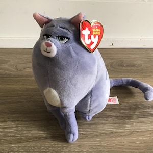 Ty Beanie Babies La vida secreta de las mascotas Chloe el gato Peluche de peluche 6.5&quot;