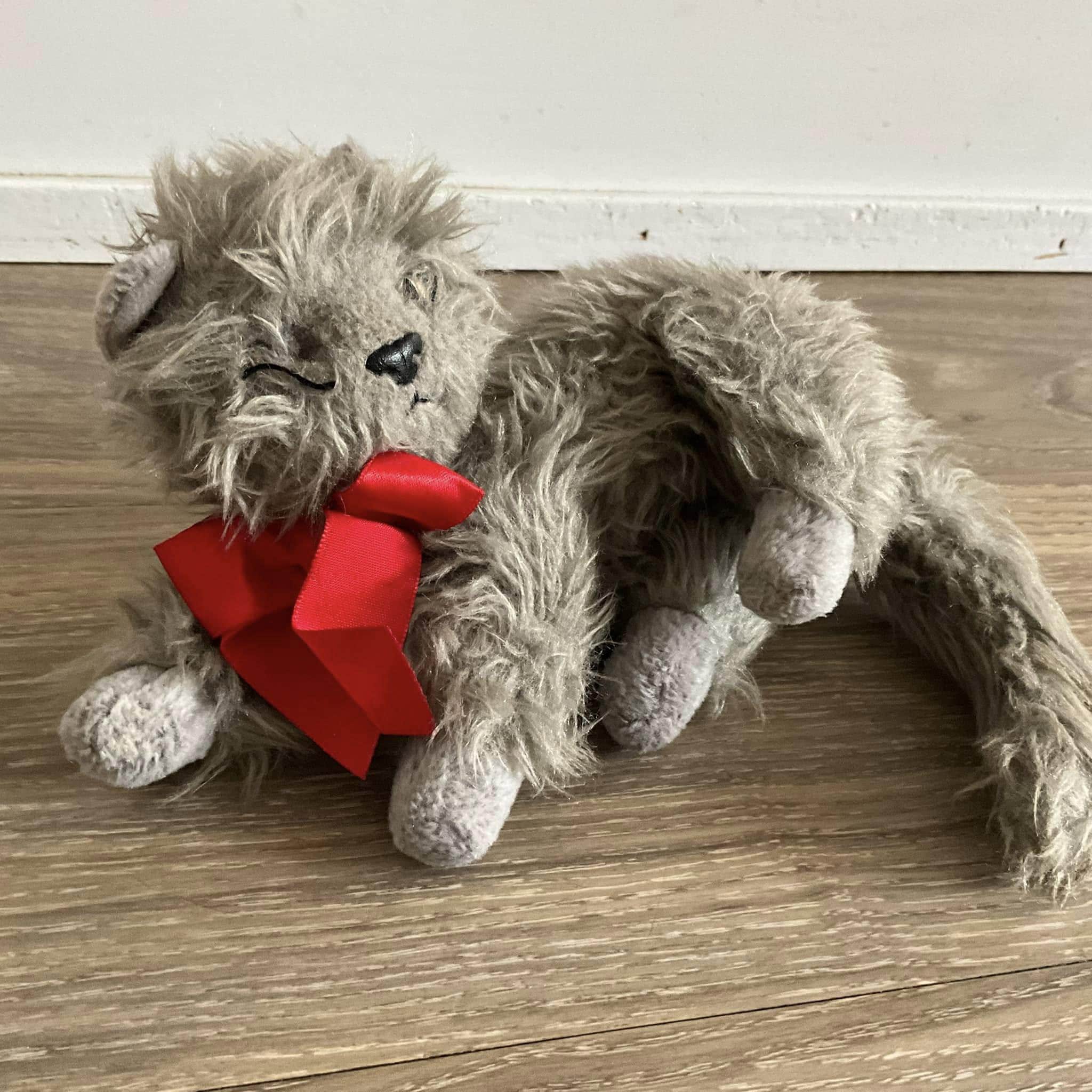 Vintage Ty Beanie Baby 'beani' the Gray Cat - Etsy