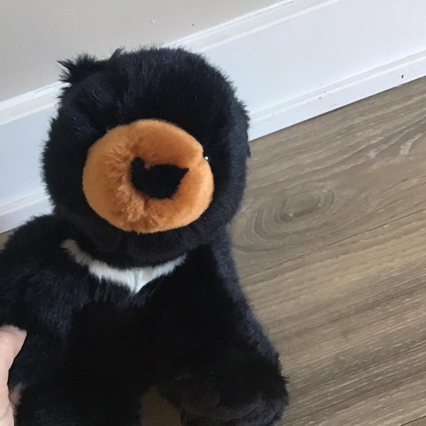 Black Bear Plush Animal Etsy