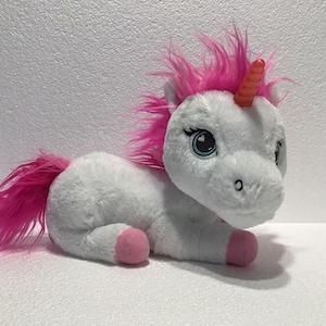 Unicorn White Pink Plush Stuffed Animal Toy