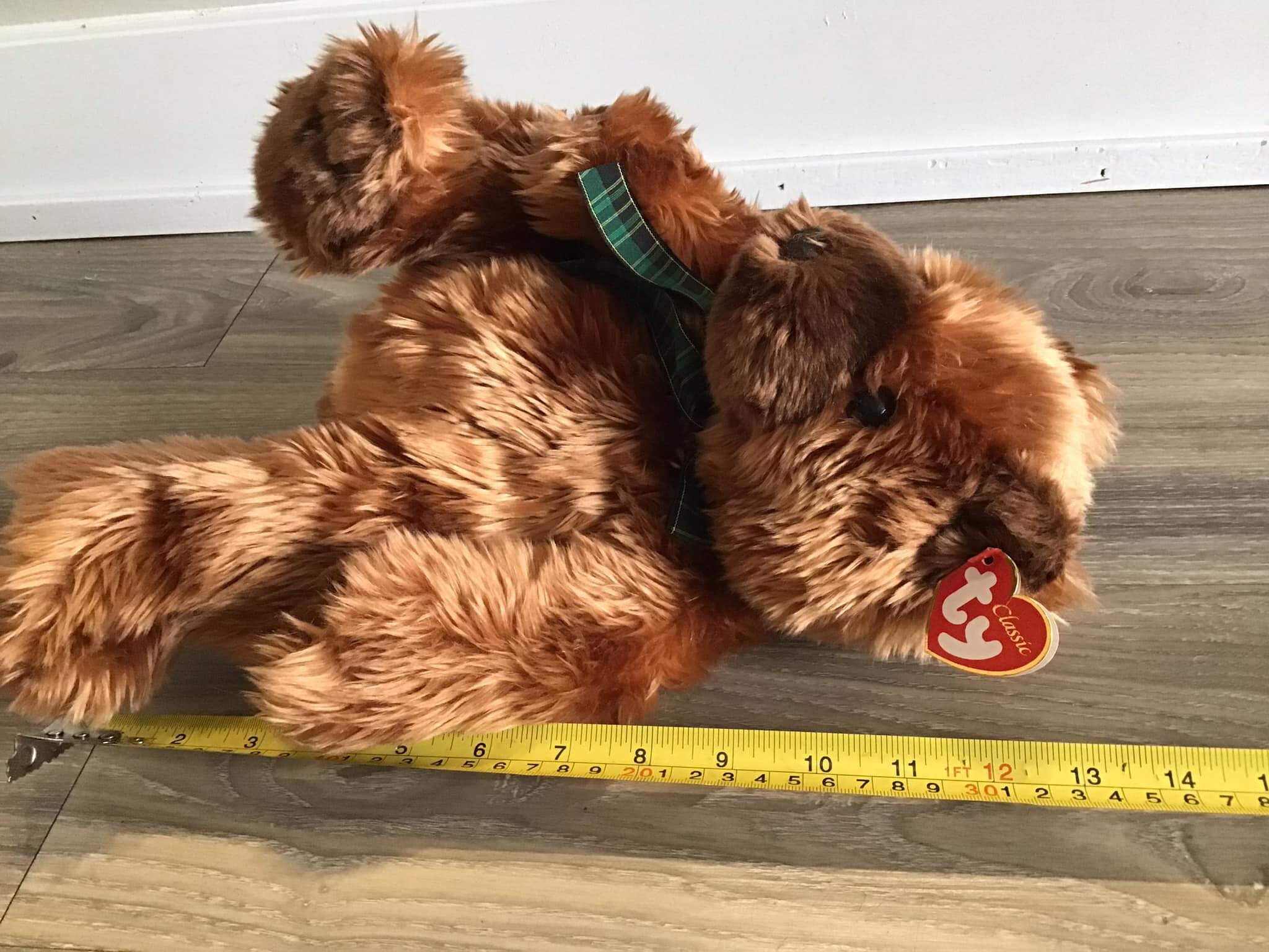 Ty Baby-auborn Teddy Bear: 2001 Classic Collection Plush (13