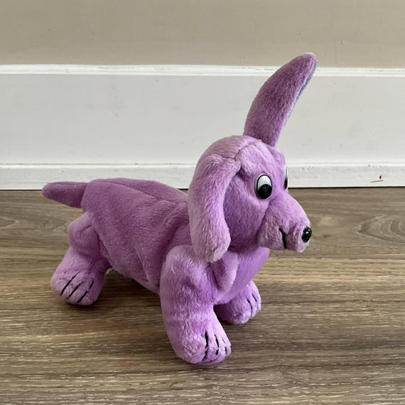 子犬の紫色の犬のぬいぐるみ 6インチ ぬいぐるみ - Etsy 日本