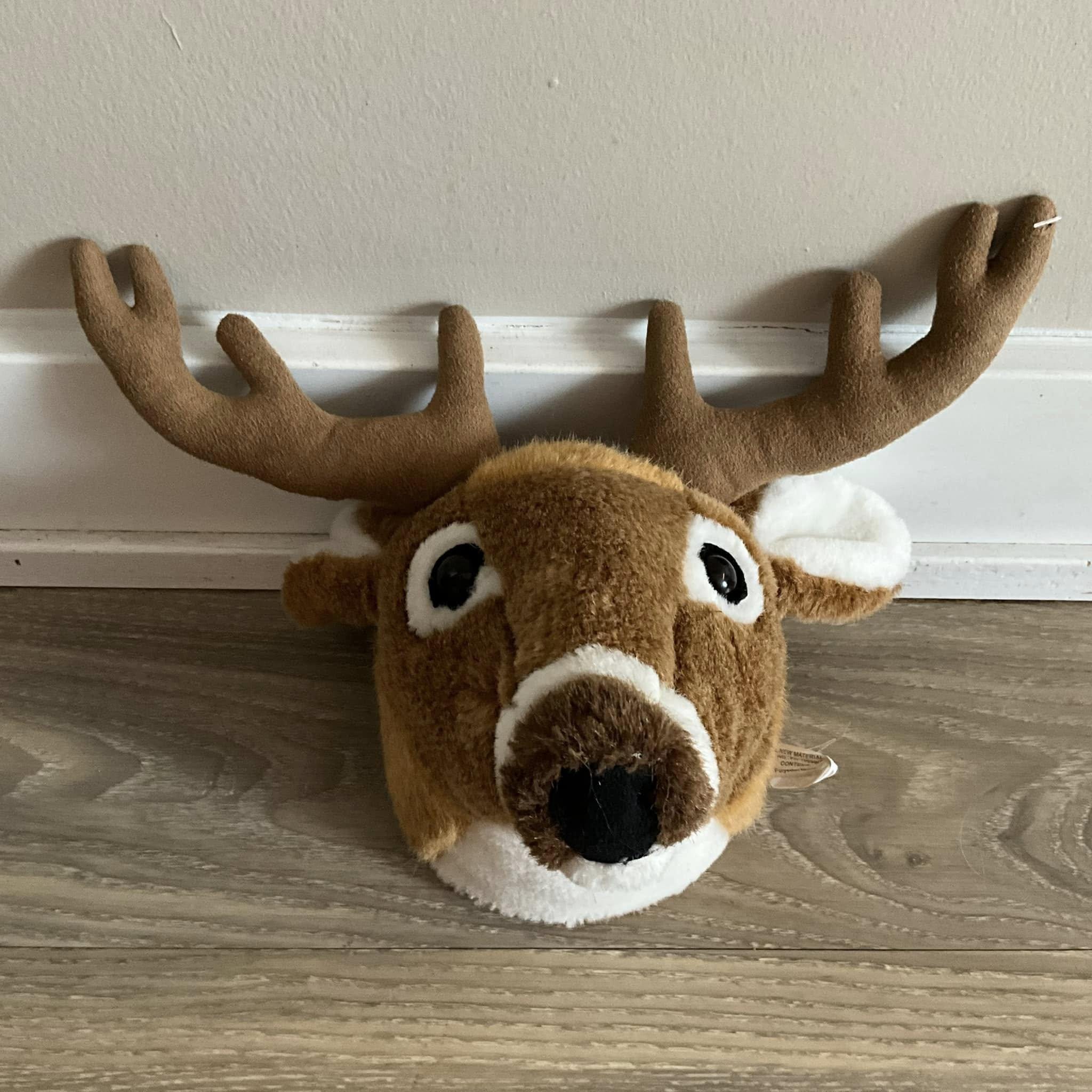 White-tailed Deer Head Trophy Plush Wall Mount 8