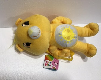 Bear Backpack Plush Yellow Sun