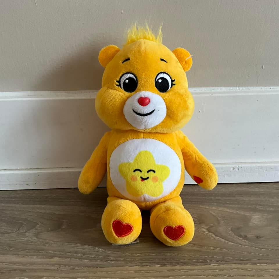 ケアベアが魔法の黄色い笑顔の星のぬいぐるみを解き放つ - Etsy 日本