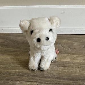Dakin 1979 White Pig Stuffed Animal Toy Plush 6&quot;