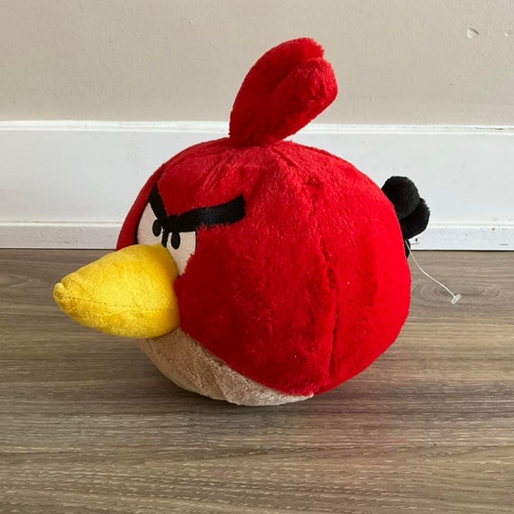 Sac à Dos Angry Birds Femelle Rouge 16 Pouces - Fausse Soie, Taille Réelle, Neuf Avec étiquettes