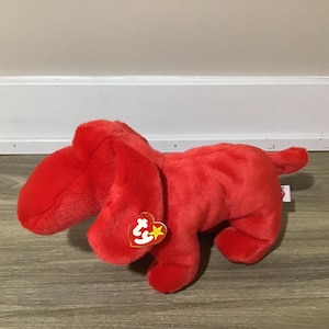 Ty Rover Beanie Buddy Red Dog Plush Vintage 1998