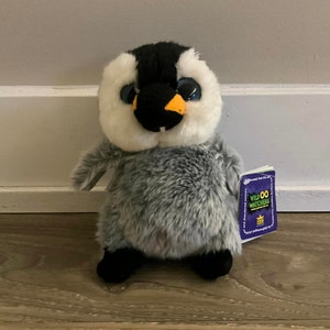 Wild Republic 2011 K&M International Penguin with big eyes plush 7&quot; tall