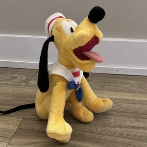 DIsney Cruise Line Sailor Pluto Plush 9"