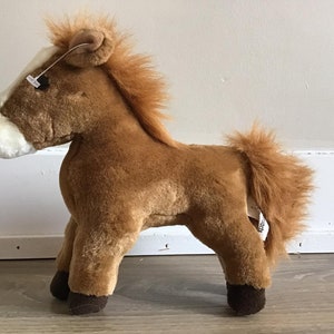 CREATURE COMFORTS Plush Stuffed Horse, Animal Toy Soft 9&quot;in