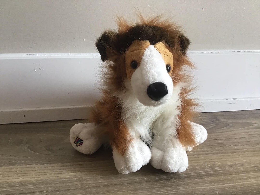 GANZ Collie kinz Stuffed Animal Plush Dog Soft Toy Etsy