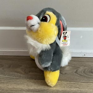 Vintage Disneyland Walt Disney Bambi plush Thumper the rabbit /Bunny stuffed animal - with Tags