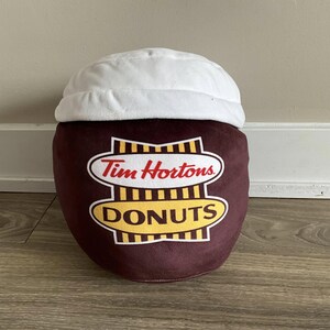 Tim Hortons Donuts Retro Logo Cup Shaped Pillow Plush