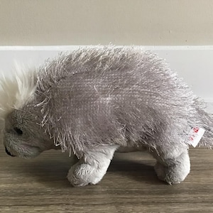 Ganz 2008 Webkinz Grey White Porcupine Plush Toy 8.5&quot;