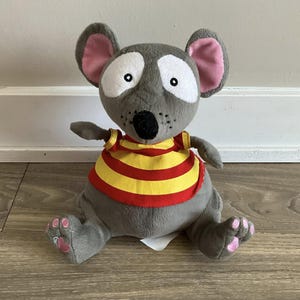 Plush Stuffed Toopy From Toopy and Binoo, Stuffed Mouse, Stuffed Rat