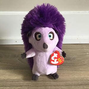Ty Beanie Babies Una der Lila Igel Kuscheltier Plüschtier 18cm