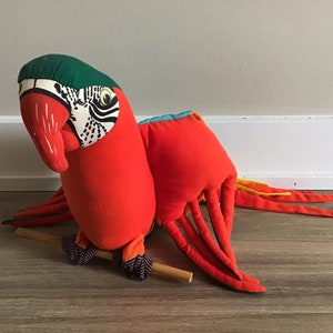 Realistic Macaw Stuffed Animal Plush Toy 27"
