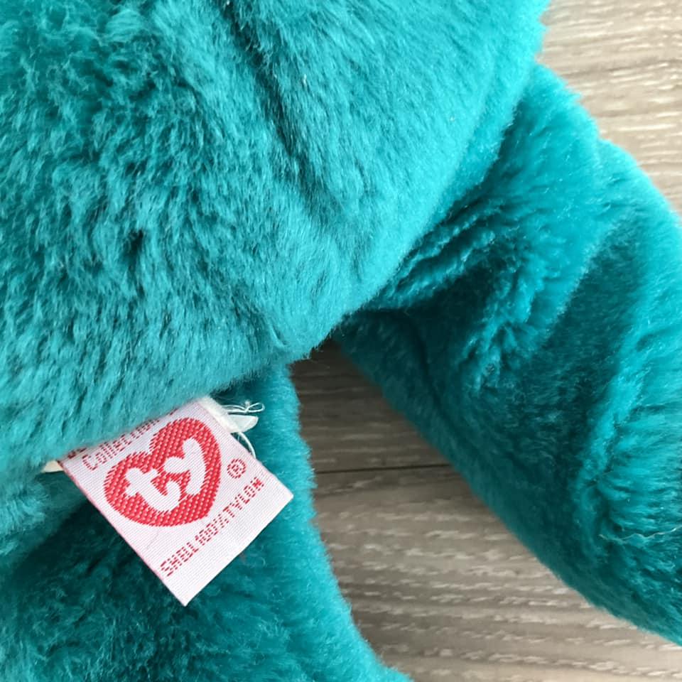 Ty Beanie Buddies テディベア 14インチ ティールグリーン ぬいぐるみ