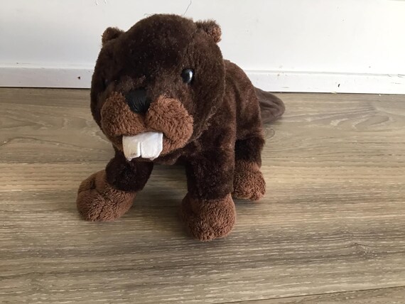Ganz Webkinz Brown Plush Stuffed Beaver HM181 Stuffed Animal Toy 9