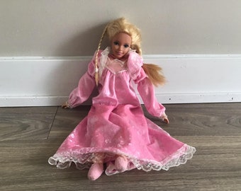 Muñeca Barbie vintage de 1995 para dormir: peluche Mattel de 17