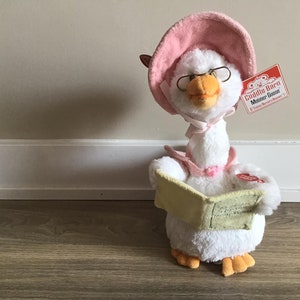 14 Pink Storytime Mother Goose Stuffed Animal Cuddle Barn Pink Mother Goose Reads 5 Nursery Rhyme Stories Plush Toy Etsy