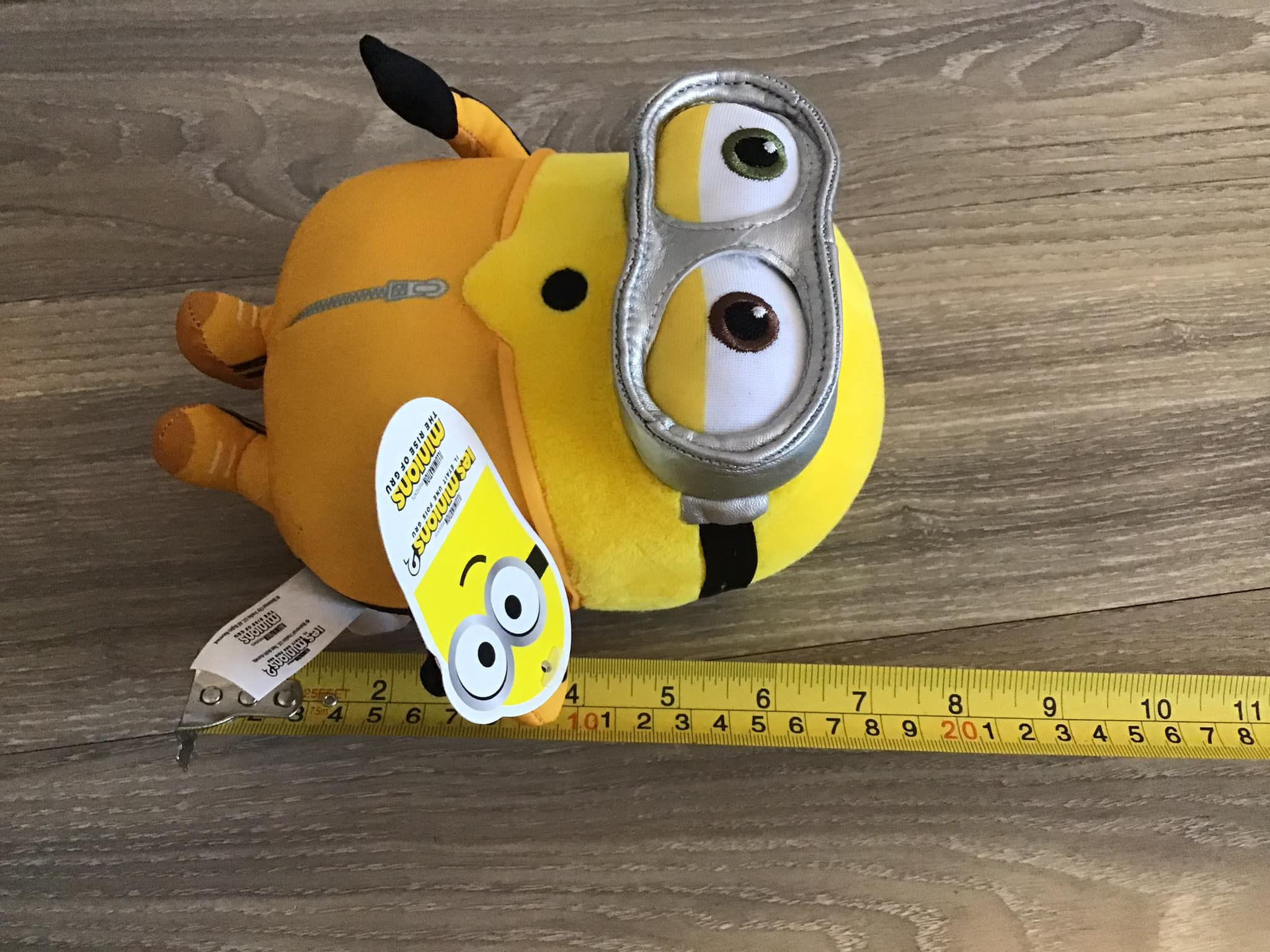 Minion Peluche Bob Kevin Stuart 25/30cm con Occhiali di Plastica