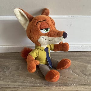 Disney Zootopia&quot; Nick Wilde&quot; Fox Plush Stuffed Animals Toy 7”