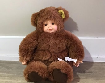 Anne Geddes - 13'' Bear - Teddy Plush Toy - Soft and Cute Vintage Baby Bear - Collectable Doll Bear ~ Soft Plush Toy ~ Child's Gift