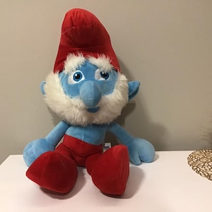The Smurfs Papa Smurf Peyo 20&quot; tall 2011 Large Plush Stuffed Animal Toy