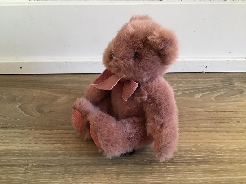 Russ Berrie BEAR Purple & Pink Teddy Plush Vintage - Etsy