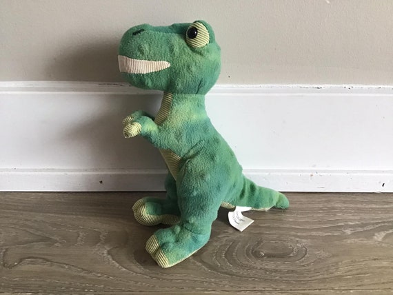 Green Dinosaur Plush Stuffed Animal Soft Toy Etsy Canada