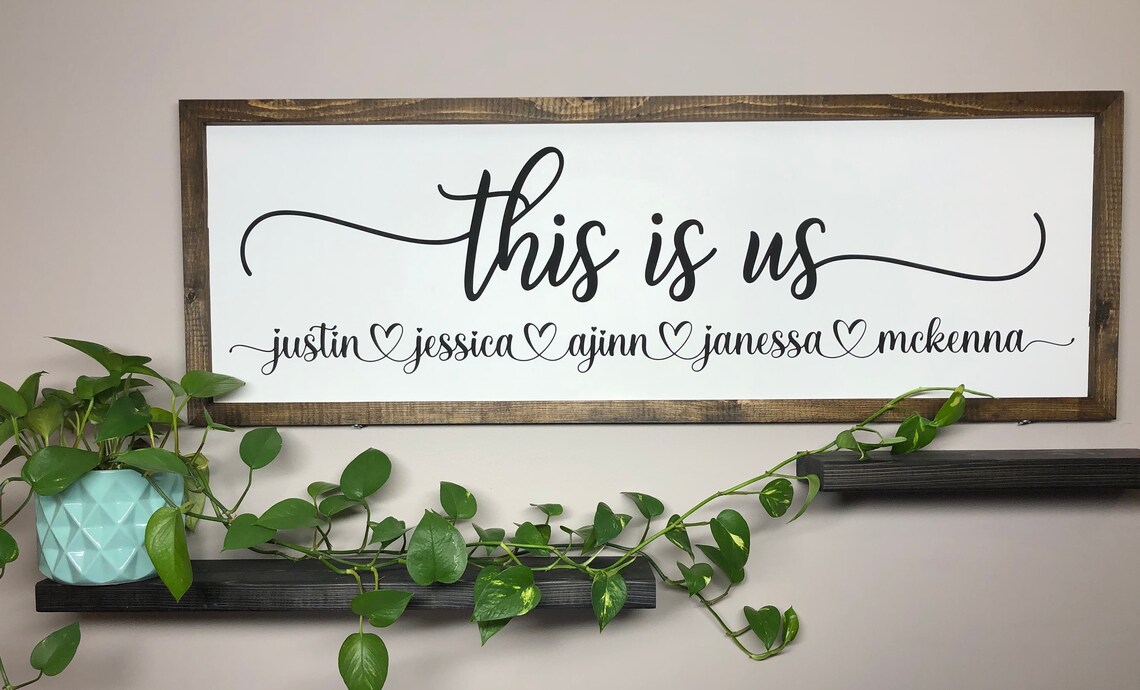 This is Us Personalized Family Sign Personalized This is Us Etsy