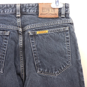 Edwin Vintage LA Slim Japan Jeans Dark Wash Tapered Leg Denim Faded 27x31 Bild 1