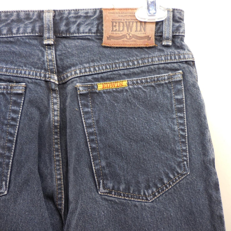 Edwin Vintage LA Slim Japan Jeans Dark Wash Tapered Leg Denim Faded 27x31 Bild 1