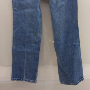 Vintage Wrangler Youth Jeans 10 Regular Tillverkade i USA Blå Thrashed 22x23 595BSWR bild 3